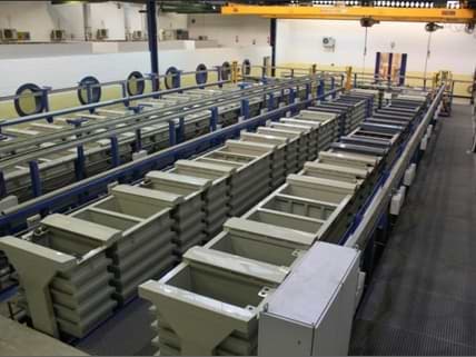 164 Chemical tanks installed for Aviation industry with 7 automated carriers