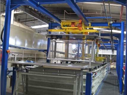 Double carrier fully automated Metal Pre Treatment plant for Zinc Phosphate motor specification plant