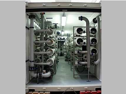 Containerised RO Plant 15000 l/h capacity.