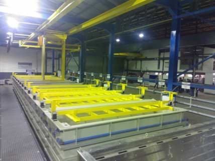 Phosphate plant with single carrier 1000 Kg Capacity and drying ovens