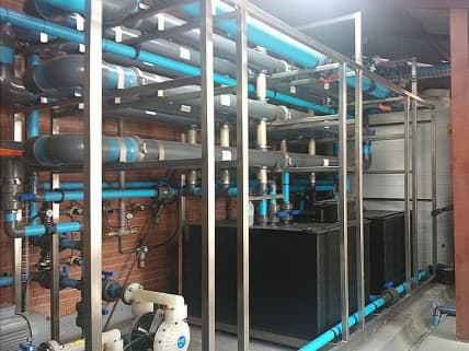 Complete water purification plant